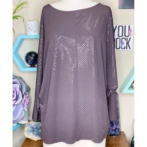 Sequined Bat Winged Blouse. Sparkly Dressy Blouse